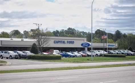 Raleigh nc capital ford - You can find the 2017 Ford Mustang and many other great models at Capital Ford of Raleigh in Raleigh, NC. View Inventory Get Financing Test Drive. Specifications. Model: Ford Mustang: Starting MSRP* $32,340: MPG: 18/24 city/hwy: Standard: 3.7L Ti-VCT V6 Engine: Standard: Rearview Camera: Available Luxury Features.